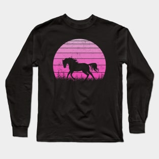 Horse Sunset Horse Lover Long Sleeve T-Shirt